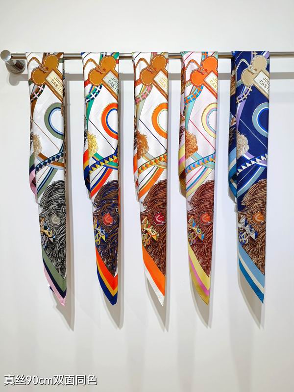 Hermes silk Scarf 90X90cm E032968